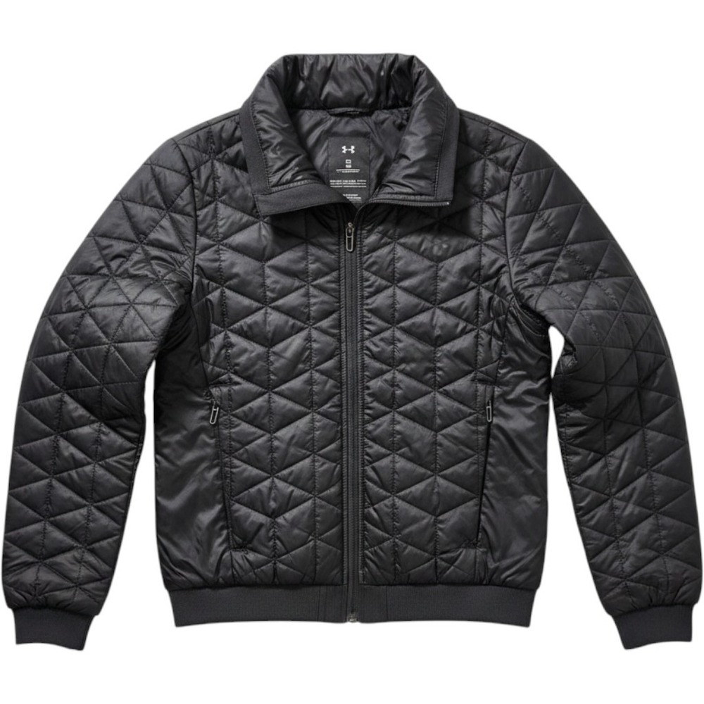 Under Armour ColdGear Reactor Jacket Women XS Black Quilted Puffer Bomber